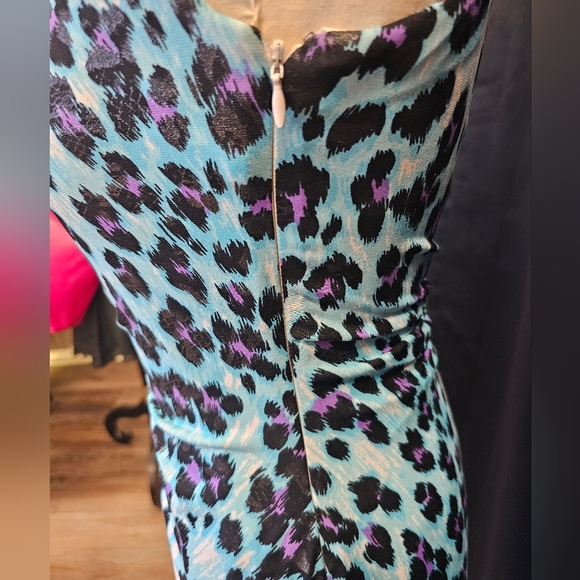 Animal print, maxi, dress, wedding, formal, party, prom, senior ball, colorful - Picture 4 of 12